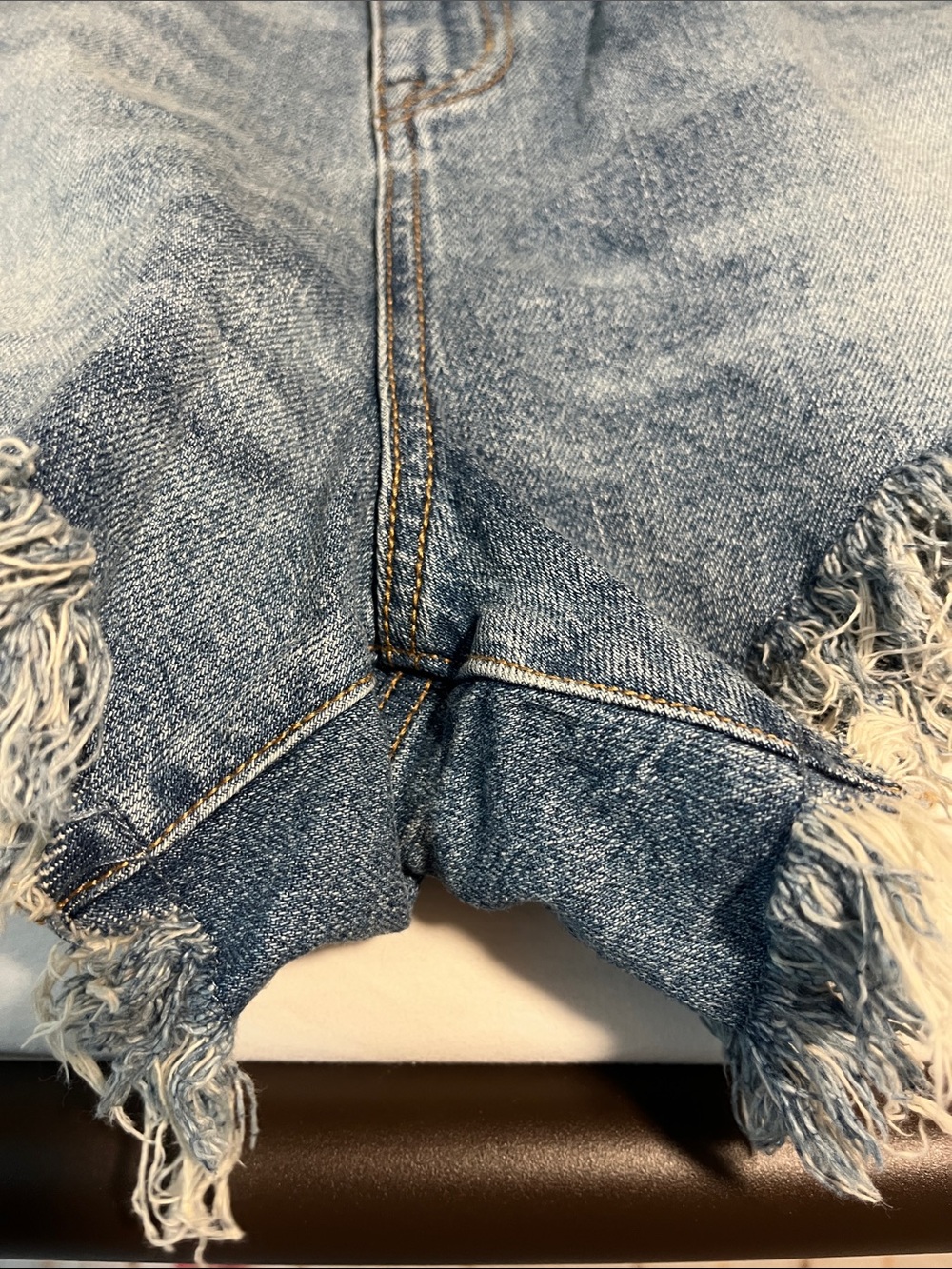 Festi 3'' Ultra High-Rise Cheeky Denim Short, Size 18 - Picture 4 of 7
